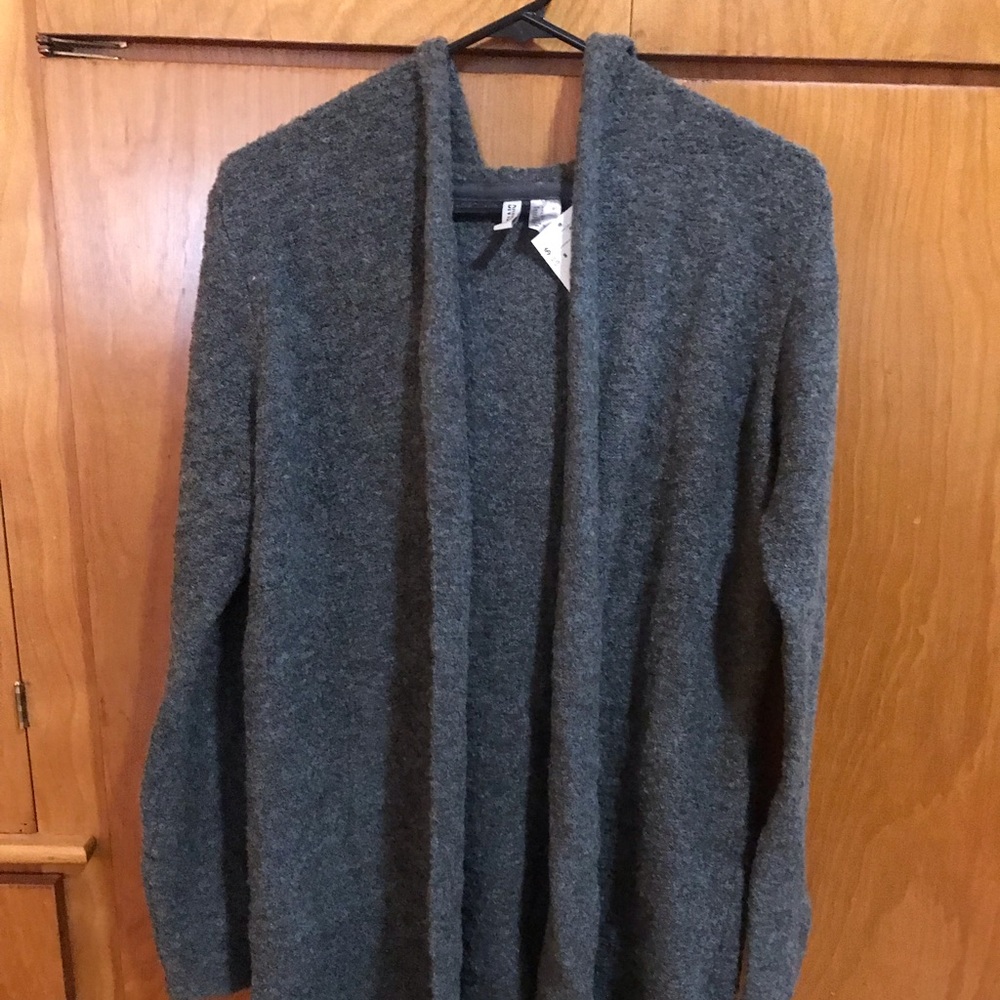 Gray cardigan